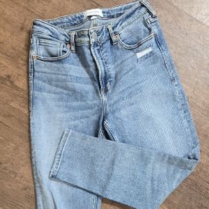 DEAR JOHN Light Blue Jeans Spandex Ankle Sz 29 Cropped